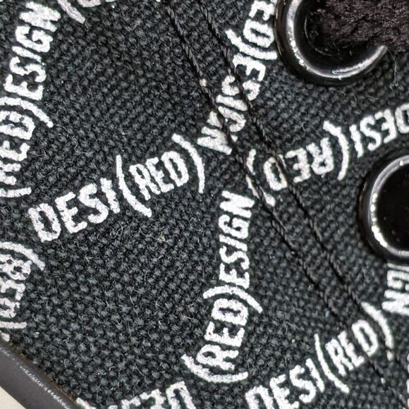 RARE!! Converse Mens Chuck Taylor (RED)ESIGN DESI(RED) Ox Canvas Skate Shoe - Picture 7 of 11